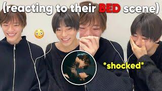 Kenshin and Junsei REACTION to their BED scene (they got shocked)