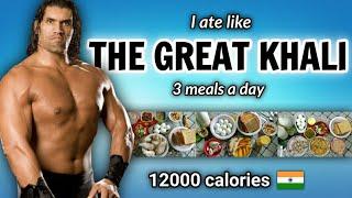 I Tried " THE GREAT KHALI " diet plan for a day !! 