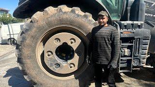 Washing a GIANT DIRTY TRACTOR! How to wash muddy tractor easily? #satisfying #asmr