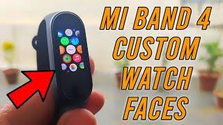 Mi Band 4 Custom Watch Faces | How to Use Custom Watch Face on Mi Band 4 | Mi Band 4 Hidden Features
