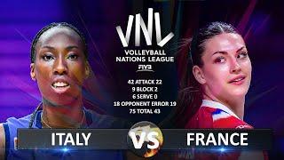 Italy vs France | Women's VNL 2024
