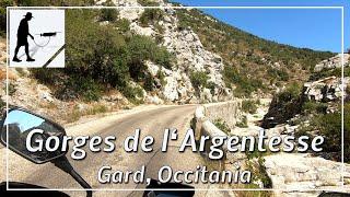 Gorges de l'Argentesse, Balcony Road D296, Gard, Occitania, France - by motorcycle