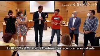 ULPGC.- Reconocimiento al alumno con la mejor calificación de la EBAU de Fuerteventura