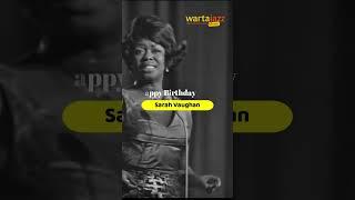 Happy Birthday Sarah Vaughan  #shorts #jazz #vocalist #SarahVaughan #bebop #misty #sassy #wartajazz