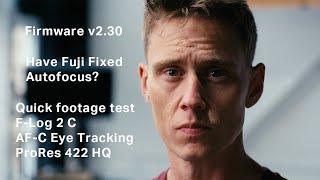 Fujifilm Firmware Update v2.30 for GFX 100 II - Autofocus Test and F-Log2 C Grade