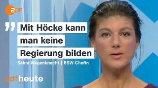 Wagenknecht schließt Koalition mit AfD aus | heute-journal