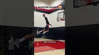 Shaedon Sharpe foul line dunk off TWO feet  #nba #dunk