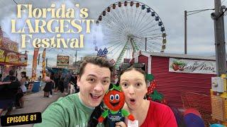 We Ate EVERYTHING at Florida's LARGEST Festival  (Strawberry Pizza?!)