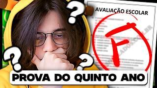 YOUTUBERS FAZENDO PROVA DO 5° ANO(Ft. Ycro)