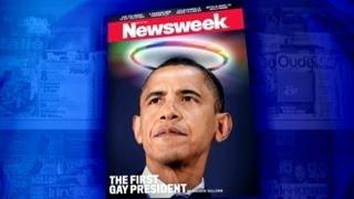 Newsweek Cover Rivals Time Magazine in Controversy; Obama, Romney Clash Over Same-Sex Marriage