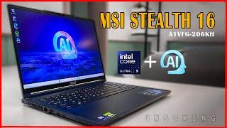 UNBOXING: MSI Stealth 16 AI Studio #A1VFG, (Intel® Core™ Ultra 9 processor with Intel® AI Boost-NPU)