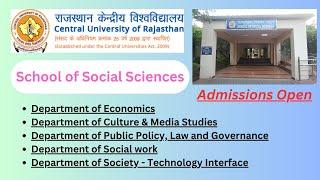 School of Social Sciences; CURAJ | Full Tour | 5 Departments |Admissions Open 2023-24 |Apply Online|