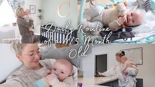 DAILY ROUTINE OF A 4 / 5 MONTH OLD BABY | FEEDS NAPS WITCHING HOUR AND DREAM FEEDS | ellie polly