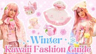 ⋆⁺₊ how to SURVIVE the COLD in KAWAII FASHION  + kawaii winter lookbook  ₊˚｡