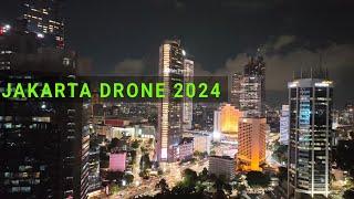 Drone View Jakarta City 2024 Malam Hari