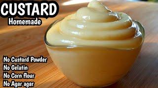 Homemade CUSTARD Recipe - Perfect for all pastry filling -No Custard powder/Gelatin/Cornflour