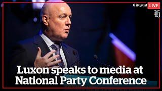 Luxon speaks to media at National Party Conference | nzherald.co.nz