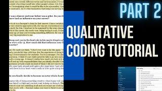 Qualitative data analysis - Coding Tutorial - Focused Codes| "From Codes to Themes" episode 2