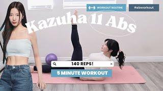  LE SSERAFIM KAZUHA AB WORKOUT! KPOP Abs 