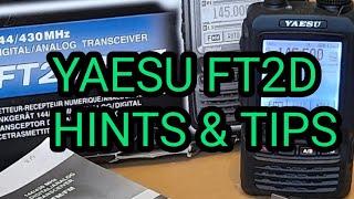 YAESU FT2D Hints and Tips