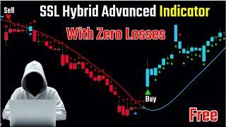 SSL Hybrid Advanced Indicator With Zero Losses On Tradingview | Powerful Buy/Sell Signals