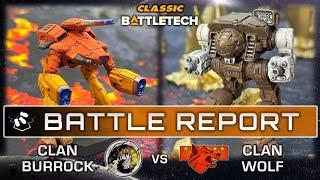 Classic BattleTech Battle Report | Clan Burrock vs Clan Wolf | Post-Battle of Tukayyid Era