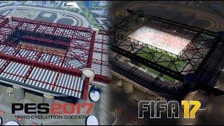 FIFA 17 vs PES 17 Stadiums: San Siro, Giuseppe-Meazza Stadium (Barcelona, AC Milan. Inter Milan)