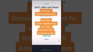 Galatox platform scam review #shorts