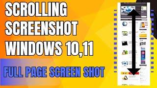 How To Take Scrolling Screenshot In Windows 10 | Full Webpage Screenshot | Full Page screenshot