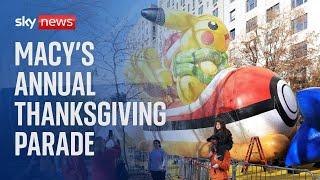 New York: Macy's department store's annual Thanksgiving day parade