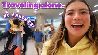 Traveling alone for the 1st time!! STUCK  in the  airport alone for 10 hours  | SISTER FOREVER