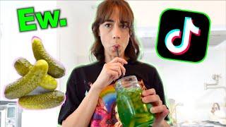 TRYING THE VIRAL TIKTOK PICKLE DRINK!