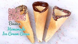 How to Make Homemade Ice Cream Cones - Gemma's Bold Baking Basics Ep  5