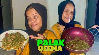 Palak Qeema Recipe | Sanober kitchen | Sanober choti Vlog