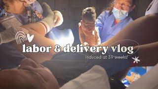 LABOR AND DELIVERY VLOG | BIRTH VLOG | Induced at 39 Weeks + Epidural (RAW & REAL) *Rainbow Baby*