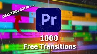 1000 Free Drag And Drop Transitons For Adobe Premiere Pro 