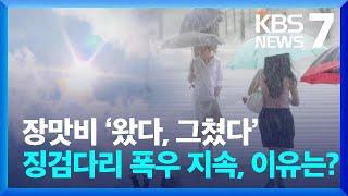 저기압 ‘엔진’ 단 정체전선…충남·경기 최고 100mm 예보 / KBS  2024.07.04.