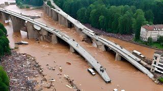 The Danube River has burst its banks and is flooding all of Europe! Germany, Austria Poland