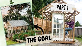 Building the base + framing out the structure!  | The Greenhouse Diaries  | DIY EP 1