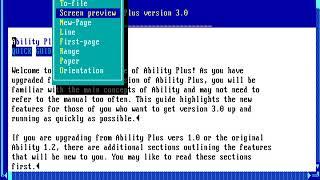 DOS applications - Ability office suite for DOS