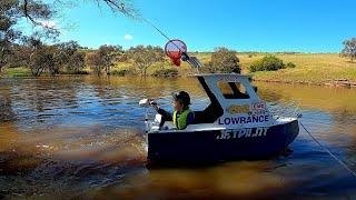 Mini fishing boat gets a Motor!