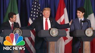 President Donald Trump Signs USMCA Trade Deal With Mexico, Canada To Replace NAFTA | NBC News