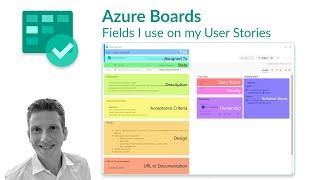 Azure DevOps Boards - User Story card layout and fields I use to capture requirements