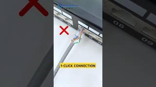 How to Terminate a Cat6 Pass-through RJ45 Connector With a Multifunctional RJ45 Crimper #diy#cabling
