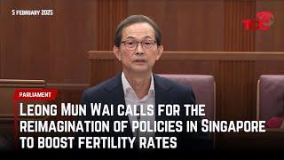 Leong Mun Wai calls for the reimagination of policies in Singapore to boost fertility rates