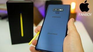 Apple Fanboy Unboxes Samsung Galaxy Note 9! | Note 9 Unboxing & First Impressions