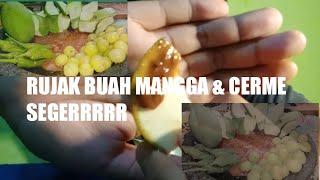 PEDAS!! GILA MUKBANG RUJAK BUAH MANGGA & CERME