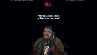 He who chases two rabbits | Confucius Quotes | whatsapp status | #shorts #Quotes #motivation