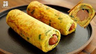 Once You Learn This Recipe, You Want to Eat Cabbage and Eggs Everyday! Cabbage Omelette Roll!