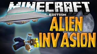 ALIEN INVASION ADVENTURE!!! - The Best Adventure Map Ever! - Minecraft PE (Pocket Edition)